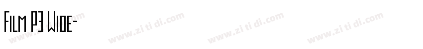 Film P3 Wide字体转换